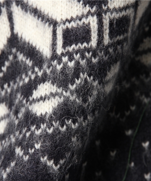 WEGO（ウィゴー）の「WEGO/雪柄ニット（ニット/セーター・メンズ・ホワイト/ダークグレー/ネイビー/ワイン・LARGE/MEDIUM）」の6枚目の写真