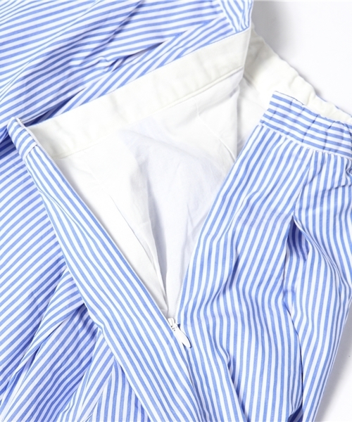 URBAN RESEARCH DOORS WOMENS（アーバンリサーチ ドアーズ ウィメンズ）の「DOORS ストライプタックスカート（スカート・レディース・ネイビー/ブルー・ONE）」の5枚目の写真