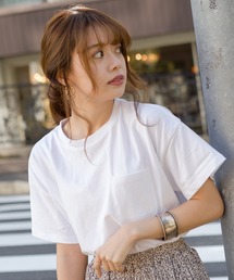 SpRay | ポケ付クルーネックTシャツ(Tシャツ/カットソー)