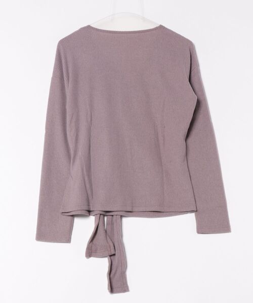 MODE ROBE(モードローブ)の「カシュクールニットソー(Tシャツ/カットソー・レディース・ブラック/ブラウン/パープル・FREE)」の12枚目の写真