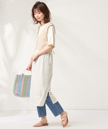 natural couture | カットワンピース+バックレースアップビスチェセット(ワンピース)