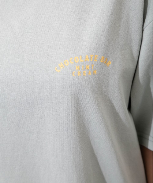SpRay(スプレイ)の「CHOCOLAT Tシャツ(Tシャツ/カットソー・レディース・オフホワイト/ブラック/オレンジ/ライトベージュ/グリーン/ブルー・FREE)」の22枚目の写真
