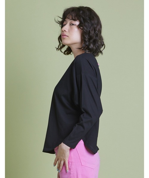Little sunny bite（リトルサニーバイト）の「I love roses long tee（Tシャツ/カットソー・レディース・ホワイト/ピンク/グリーン/ブラック・SMALL/MEDIUM）」の20枚目の写真