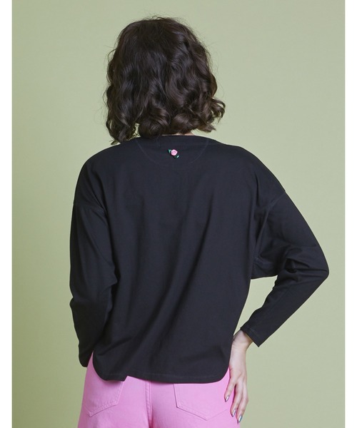Little sunny bite（リトルサニーバイト）の「I love roses long tee（Tシャツ/カットソー・レディース・ホワイト/ピンク/グリーン/ブラック・SMALL/MEDIUM）」の21枚目の写真