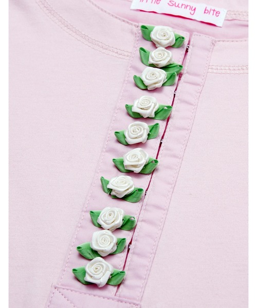 Little sunny bite（リトルサニーバイト）の「I love roses long tee（Tシャツ/カットソー・レディース・ホワイト/ピンク/グリーン/ブラック・SMALL/MEDIUM）」の14枚目の写真
