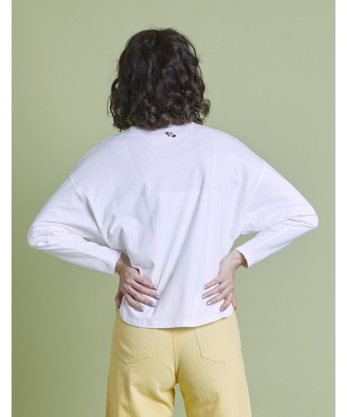 Little sunny bite（リトルサニーバイト）の「I love roses long tee（Tシャツ/カットソー・レディース・ホワイト/ピンク/グリーン/ブラック・SMALL/MEDIUM）」の18枚目の写真