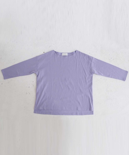 antiqua（アンティカ）の「こなれた雰囲気醸す、ボートネックロンT（Tシャツ/カットソー・レディース・ブラック/オフホワイト/チョコ/ブラウン系その他/ベージュ系その他/グリーン系その他/ブルー系その他/ライラック・FREE）」の20枚目の写真