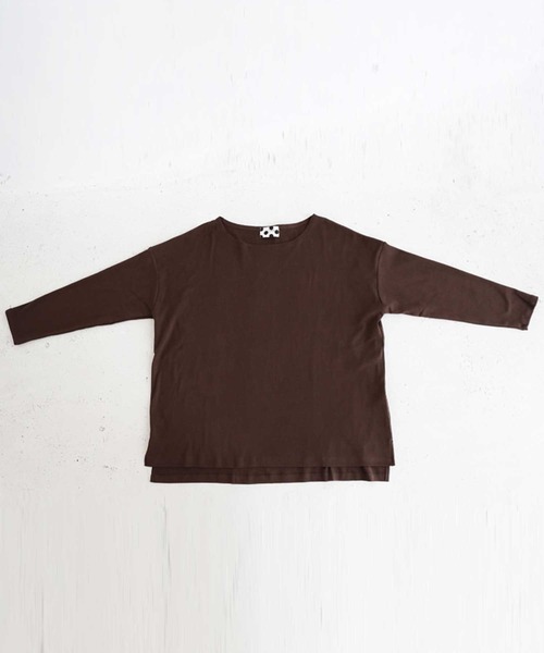 antiqua（アンティカ）の「こなれた雰囲気醸す、ボートネックロンT（Tシャツ/カットソー・レディース・ブラック/オフホワイト/チョコ/ブラウン系その他/ベージュ系その他/グリーン系その他/ブルー系その他/ライラック・FREE）」の15枚目の写真