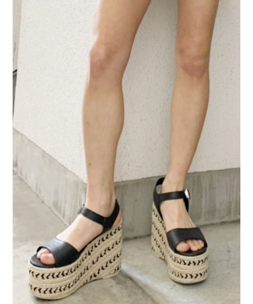 GYDA（ジェイダ）の「バルキージュートストラップサンダル（サンダル・レディース・ブラウン/ブラック・SMALL/LARGE/MEDIUM）」の2枚目の写真