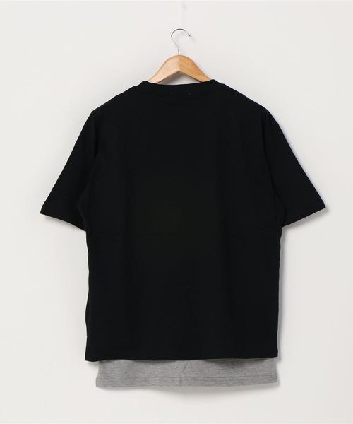 ARCADE（アーケード）の「2枚セット アンサンブル ポケ付きビッグTシャツ×ロングタンクトップ（アンサンブル・メンズ・ブラック/ベージュ/ライム/パープル/ホワイト/ブラウン・L/LL/M）」の7枚目の写真