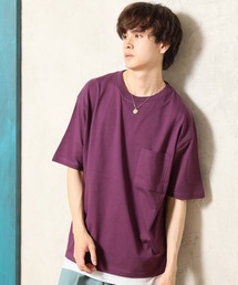 2枚セット アンサンブル ポケ付きビッグTシャツ×ロングタンクトップ