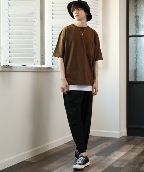 アンサンブル アンサンブル ポケ付きビッグtシャツ ロングタンクトップ アンサンブル Arcade アーケード のファッション トップス セール アンサンブル 2枚セット