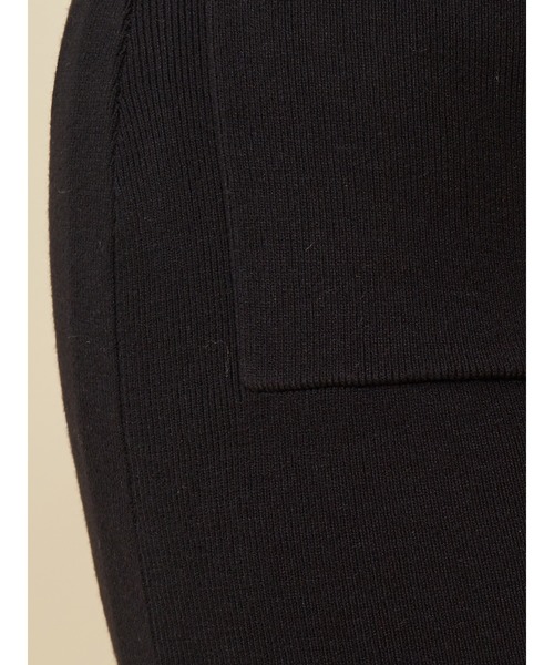 ROYAL PARTY（ロイヤルパーティー）の「バイカラーニットタイトスカート（スカート・レディース・ベージュ/オレンジ/ブラック・FREE）」の7枚目の写真