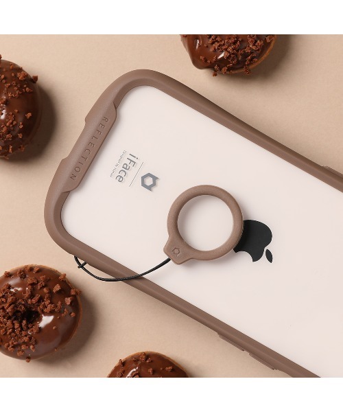 iFace(アイフェイス)の「iFace Reflection Silicone Ring リングストラップ スマホストラップ 落下防止 ストラップ シリコン(スマホグッズ・レディース・レッド/カーキ/ブラック/ネイビー/ベージュ/グレー/サックスブルー/スモークグレー/セージグリーン/アイボリー/スモークピンク/パープル/ブラウン/ライトパープル・FREE)」の6枚目の写真