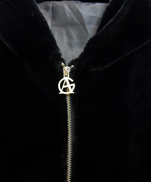 GALLIS ADDICTION（ガリスアディクション）の「GA HOOD LOGO FUR BLOUSON/フードロゴファーブルゾン（ブルゾン・メンズ・ホワイト/ブラック/グレー/オレンジ・M/L）」の8枚目の写真