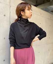 CAPRICIEUX LE'MAGE | ドッキングハイネックリブＴシャツ(Tシャツ/カットソー)