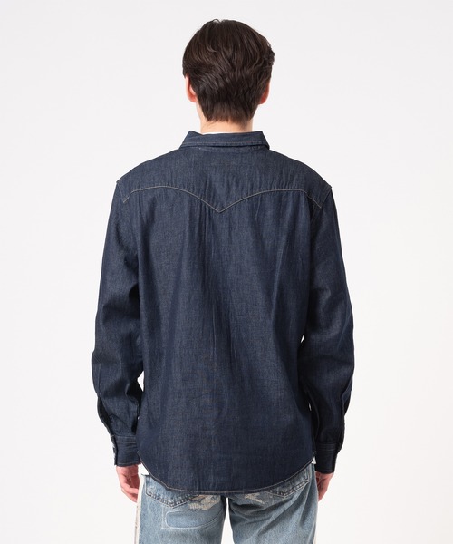稀少 Levi's RED TAB 牛革 レザー ウエスタンシャツ ブラック M sl05652.jpg