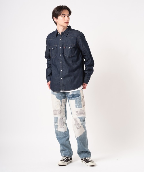 Levi's/リーバイス ウエスタンシャツ ブルー RED CAST RINSE