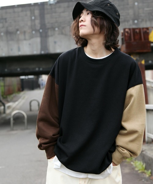 ZIP FIVE（ジップファイブ）の「【ZIP FIVE】ビッグシルエットクルースウェット/イラスト/刺繍/バックプリント/ワンポイント（スウェット・メンズ・ベージュ/ブラック系/ブラック系4/ホワイト系4/グリーン系1/グリーン系3/ブルー系/ブラウン系/ブルー系6/ブルー系2/ブラウン系6/ベージュ系/ネイビー系/ホワイト系/ネイビー/ブラック系2/パープル/ブラック系1/グリーン系/グリーン系6/パープル系1/パープル系4/ブルー/ホワイト系1/ベージュ系7/ブラック系7/ホワイト系2/グリーン/ホワイト系3/ブラック/ホワイト系6/グリーン系2/ブルー系3/ブラック×ホワイト/ブラック系6/ネイビー系1/ブラウン/パープル系/ホワイト/ベージュ系1/ブラック系3/ブラウン系1/ブルー系1・LARGE/X-LARGE/MEDIUM）」の17枚目の写真