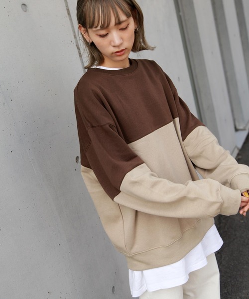 ZIP FIVE（ジップファイブ）の「【ZIP FIVE】ビッグシルエットクルースウェット/イラスト/刺繍/バックプリント/ワンポイント（スウェット・メンズ・ベージュ/ブラック系/ブラック系4/ホワイト系4/グリーン系1/グリーン系3/ブルー系/ブラウン系/ブルー系6/ブルー系2/ブラウン系6/ベージュ系/ネイビー系/ホワイト系/ネイビー/ブラック系2/パープル/ブラック系1/グリーン系/グリーン系6/パープル系1/パープル系4/ブルー/ホワイト系1/ベージュ系7/ブラック系7/ホワイト系2/グリーン/ホワイト系3/ブラック/ホワイト系6/グリーン系2/ブルー系3/ブラック×ホワイト/ブラック系6/ネイビー系1/ブラウン/パープル系/ホワイト/ベージュ系1/ブラック系3/ブラウン系1/ブルー系1・LARGE/X-LARGE/MEDIUM）」の21枚目の写真