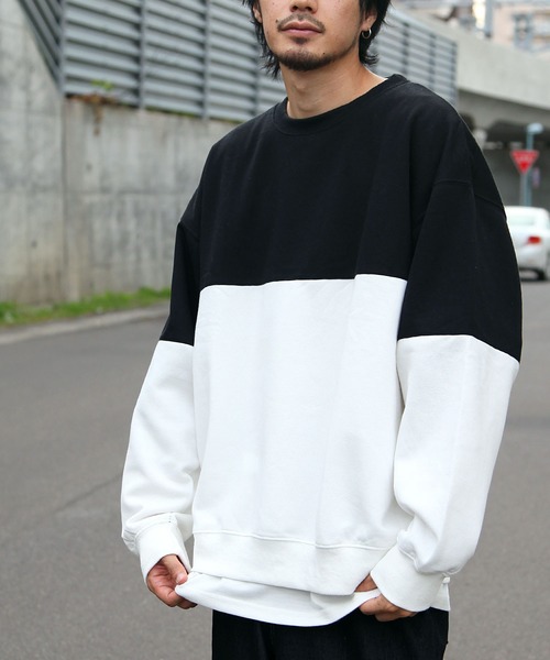 ZIP FIVE（ジップファイブ）の「【ZIP FIVE】ビッグシルエットクルースウェット/イラスト/刺繍/バックプリント/ワンポイント（スウェット・メンズ・ベージュ/ブラック系/ブラック系4/ホワイト系4/グリーン系1/グリーン系3/ブルー系/ブラウン系/ブルー系6/ブルー系2/ブラウン系6/ベージュ系/ネイビー系/ホワイト系/ネイビー/ブラック系2/パープル/ブラック系1/グリーン系/グリーン系6/パープル系1/パープル系4/ブルー/ホワイト系1/ベージュ系7/ブラック系7/ホワイト系2/グリーン/ホワイト系3/ブラック/ホワイト系6/グリーン系2/ブルー系3/ブラック×ホワイト/ブラック系6/ネイビー系1/ブラウン/パープル系/ホワイト/ベージュ系1/ブラック系3/ブラウン系1/ブルー系1・LARGE/X-LARGE/MEDIUM）」の10枚目の写真