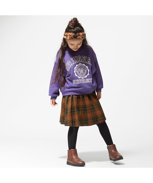 BREEZE（ブリーズ）の「/チェック＆柄スカート（スカート・キッズ・ブラウン/イエロー/ブラック・90/100/110/120/80/130/140）」の6枚目の写真