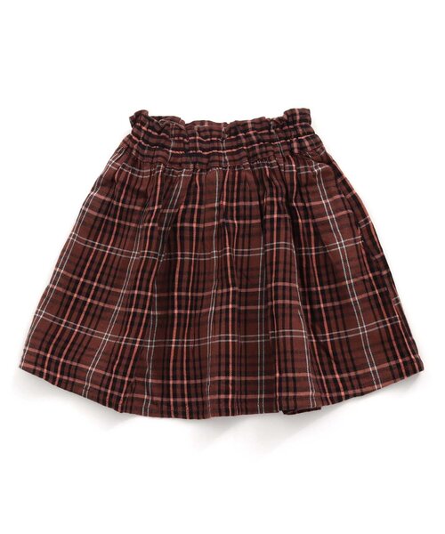 BREEZE（ブリーズ）の「/チェック＆柄スカート（スカート・キッズ・ブラウン/イエロー/ブラック・90/100/110/120/80/130/140）」の9枚目の写真