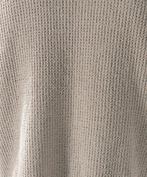 BAYFLOW(ベイフロー)の「リサイクルシャギーニットパーカー(パーカー・メンズ・チャコールグレー/ベージュ/ネイビー・SMALL/MEDIUM/LARGE)」の21枚目の写真