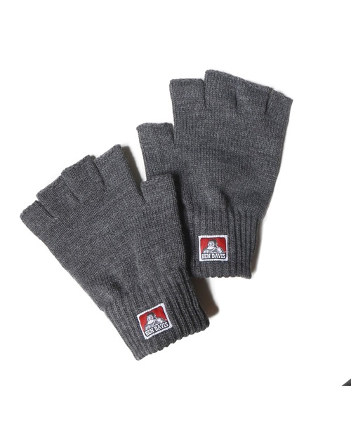 BEN DAVIS（ベンデイビス）の「KNIT GLOVE/手袋（手袋・メンズ・チャコールグレー/ブラック/ベージュ/ネイビー/ブラウン/アイボリー/ラベンダー・FREE）」の3枚目の写真