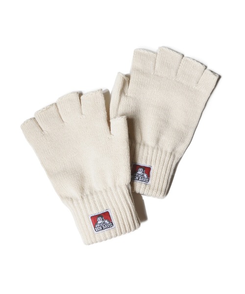 BEN DAVIS（ベンデイビス）の「KNIT GLOVE/手袋（手袋・メンズ・チャコールグレー/ブラック/ベージュ/ネイビー/ブラウン/アイボリー/ラベンダー・FREE）」の2枚目の写真