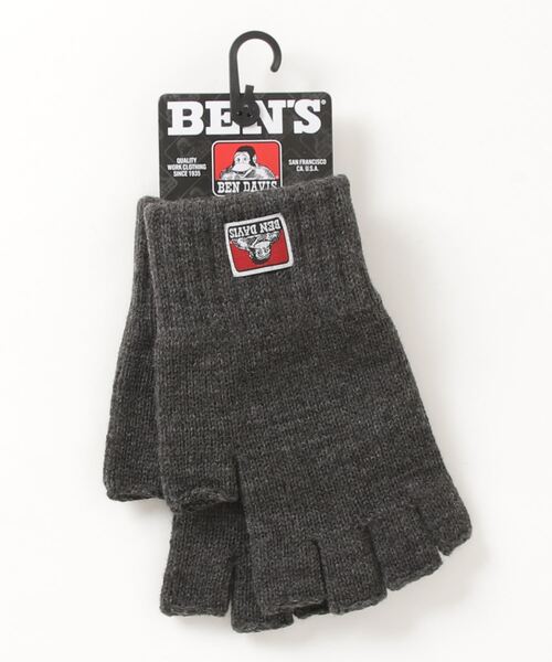 BEN DAVIS（ベンデイビス）の「KNIT GLOVE/手袋（手袋・メンズ・チャコールグレー/ブラック/ベージュ/ネイビー/ブラウン/アイボリー/ラベンダー・FREE）」の11枚目の写真