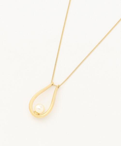 J.PRESS（ジェイプレス）の「【スワロフスキー】ロングパールワントップネックレス（ネックレス・レディース・シルバー系/ゴールド系・F）」の1枚目の写真