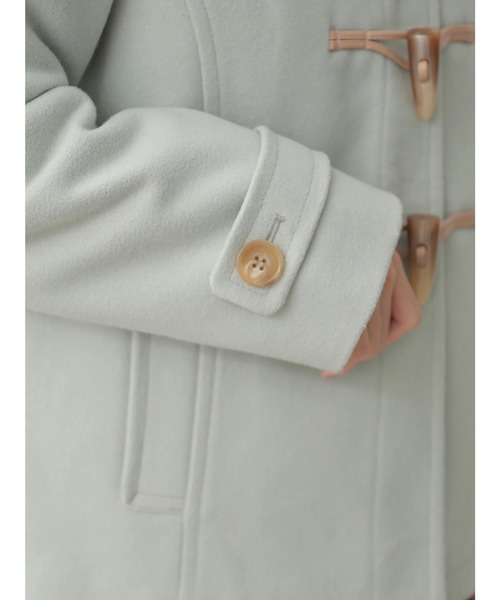 earth music&ecology(アースミュージックアンドエコロジー)の「ショートダッフルコート *(ダッフルコート・レディース・杢グレー/ピンク/アイボリー/ネイビー/ミント・M/L)」の19枚目の写真