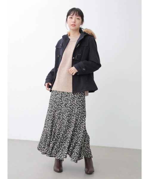 earth music＆ecologyダッフルコート セール】ショートダッフルコート ＊（ダッフルコート）｜earth
