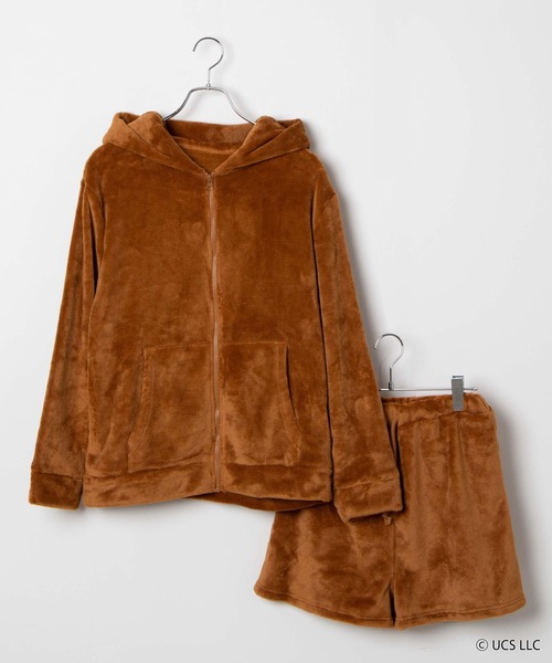 WEGO（ウィゴー）の「∴WEGO/TIM 別注 ルームウェア（ルームウェア/パジャマ・レディース・ブラウン・FREE）」の6枚目の写真