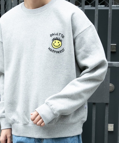 NASTY KICK（ナスティーキック）の「NASTYKICK／スマイルロゴスウェット 2923667（スウェット・メンズ・ブラック/ナチュラル・X-LARGE/MEDIUM/LARGE）」の7枚目の写真