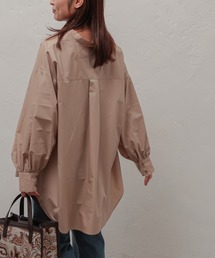 ボリュームロングシャツ
