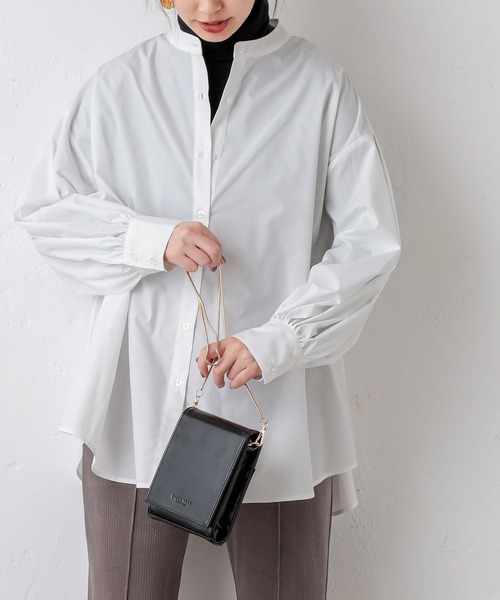 natural couture（ナチュラルクチュール）の「ボリュームロングシャツ（シャツ/ブラウス・レディース・オフホワイト/ベージュ/カーキ/ストライプ・FREE）」の20枚目の写真