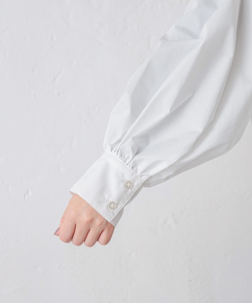 natural couture（ナチュラルクチュール）の「ボリュームロングシャツ（シャツ/ブラウス・レディース・オフホワイト/ベージュ/カーキ/ストライプ・FREE）」の22枚目の写真