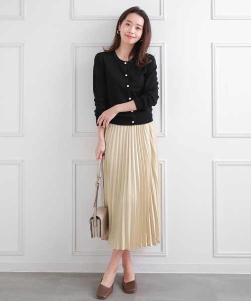 clear（クリア）の「パールカーディガン ≪2022AW≫（カーディガン/ボレロ・レディース・オフホワイト/ミント/ベージュ/ブラック/グリーン/ブラウン・F）」の12枚目の写真