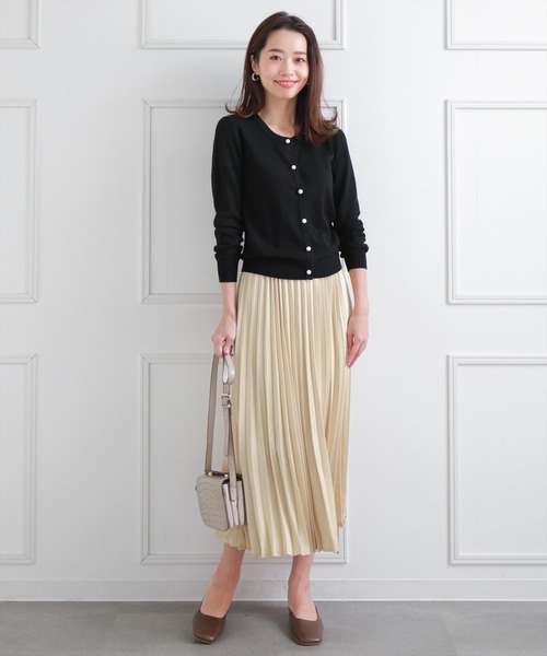 clear（クリア）の「パールカーディガン ≪2022AW≫（カーディガン/ボレロ・レディース・オフホワイト/ミント/ベージュ/ブラック/グリーン/ブラウン・F）」の13枚目の写真