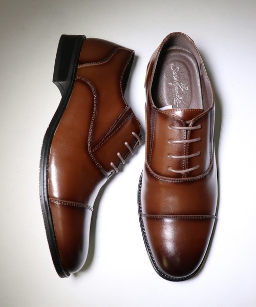 SARABANDE 本革ストレートチップ ローヒールドレスシューズ