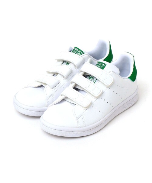 adidas(アディダス)の「adidas:STAN SMITH(スニーカー・キッズ・ホワイト・20/18/19/21/17)」の2枚目の写真