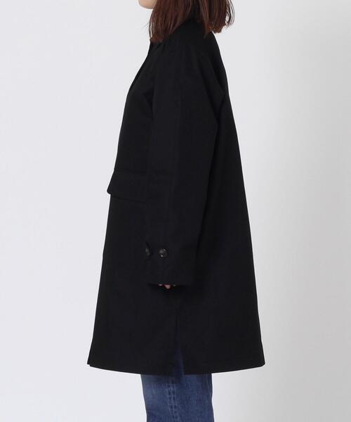 coen（コーエン）の「サイドスリットステンカラーコート#（ステンカラーコート・レディース・ベージュ/ネイビー/ブラック・LARGE/MEDIUM）」の8枚目の写真