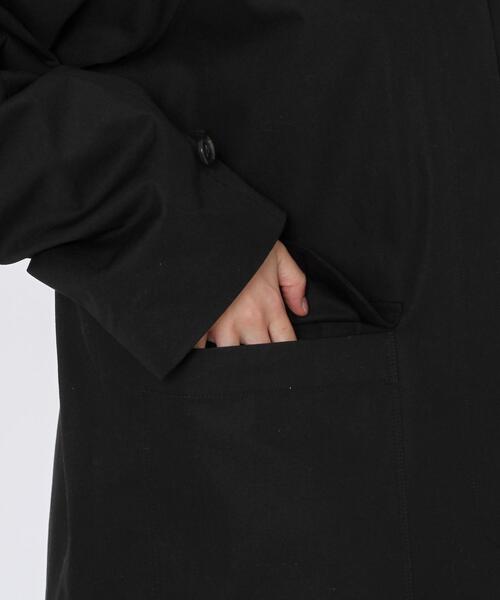 coen（コーエン）の「サイドスリットステンカラーコート#（ステンカラーコート・レディース・ベージュ/ネイビー/ブラック・LARGE/MEDIUM）」の12枚目の写真