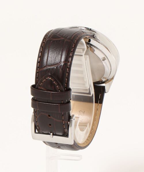 SEIKO アナログ腕時計 ブラウンレザー SEIKO（セイコー）の「【別注】＜SEIKO＞ラウンド レザー 時計