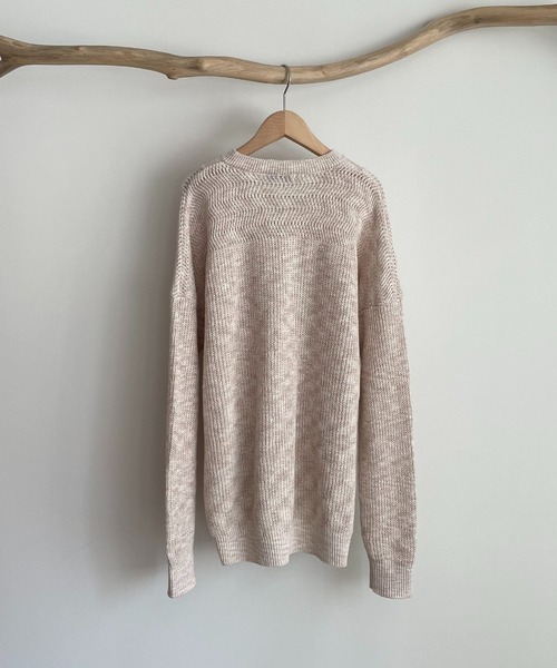 CANAL JEAN（キャナルジーン）の「RED CHOP WORKS(レッドチョップワークス) ヘンリーニット（ニット/セーター・レディース・ベージュ/オフホワイト・38）」の9枚目の写真