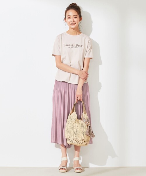 ANY SIS(エニィスィス)の「テキストプリント Tシャツ(Tシャツ/カットソー・レディース・ベージュ系/ホワイト系/ライトグリーン系・2)」の20枚目の写真