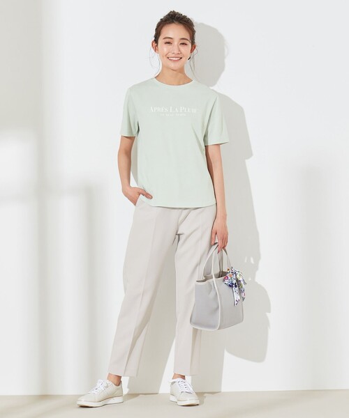 ANY SIS(エニィスィス)の「テキストプリント Tシャツ(Tシャツ/カットソー・レディース・ベージュ系/ホワイト系/ライトグリーン系・2)」の14枚目の写真