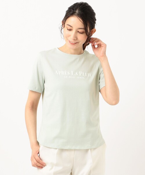 ANY SIS(エニィスィス)の「テキストプリント Tシャツ(Tシャツ/カットソー・レディース・ベージュ系/ホワイト系/ライトグリーン系・2)」の12枚目の写真